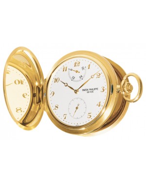 Patek Philippe 983J-001 Lepine Pocket Watch 48mm Ivory Arabic Yellow Gold Manual BRAND NEW