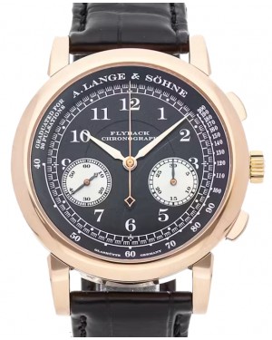 A Lange Sohne 1815 Flyback Chronograph Rose Gold 39mm Black Dial 401.031 - PRE OWNED