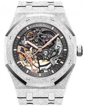 Audemars Piguet Royal Oak Frosted Gold Double Balance Wheel Openworked 41mm Slate Grey Dial 15407BC.GG.1224BC.01