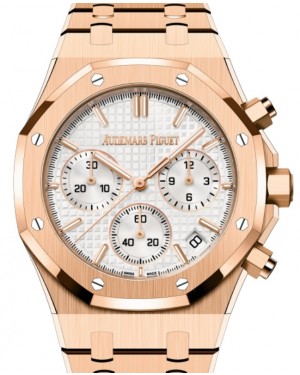 Audemars Piguet Royal Oak Chronograph 41mm Rose Gold Silver Dial 26240OR.OO.1320OR.07