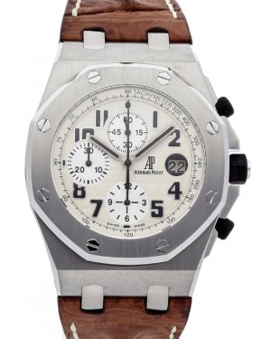 Audemars Piguet Royal Oak Offshore Chronograph "Safari" 42mm Stainless Steel White Dial 26020ST.OO.D091CR.01 - PRE OWNED