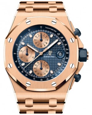 Audemars Piguet Royal Oak Offshore Selfwinding Chronograph "The Beast" 42mm Rose Gold Blue Dial 26238OR.OO.2000OR.01 - BRAND NEW