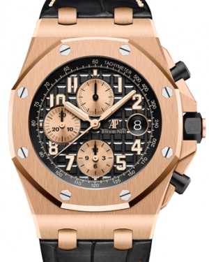 Audemars Piguet Royal Oak Offshore Selfwinding Chronograph Rose Gold Black Arabic Dial 42mm Automatic 26470OR.OO.A002CR.02 - BRAND NEW