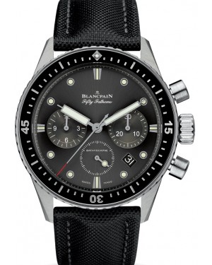 Blancpain Fifty Fathoms Bathyscaphe Chronographe Flyback Stainless Steel Grey Dial 5200 1110 B52A