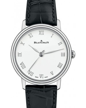 Blancpain Villeret Ultraplate Stainless Steel 29mm White Dial 6104 1127 55A