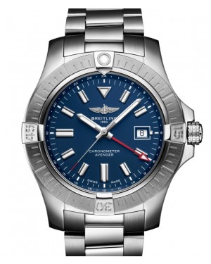 Breitling Avenger Automatic GMT 45 Stainless Steel Blue Dial A32395101C1A1 - BRAND NEW