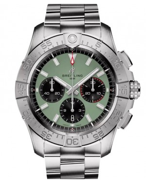 Breitling Avenger B01 Chronograph 44 Stainless Steel Green Dial AB0147101L1A1