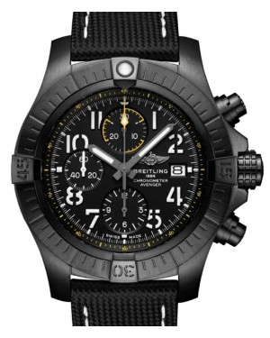 Breitling Avenger Chronograph 45 Night Mission Titanium DLC Black Dial V13317101B1X1