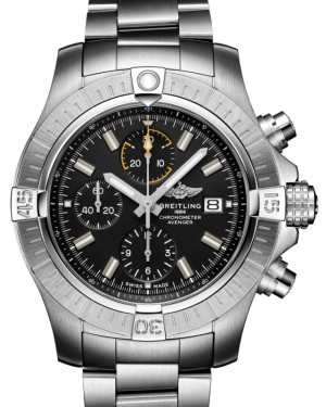 Breitling Avenger Chronograph 45 Stainless Steel Black Dial A13317101B1A1