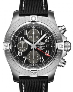 Breitling Avenger Chronograph GMT 45 Stainless Steel Leather Strap A24315101B1X2