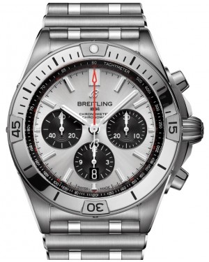 Breitling Chronomat B01 42 Stainless Steel Silver Dial AB0134101G1A1