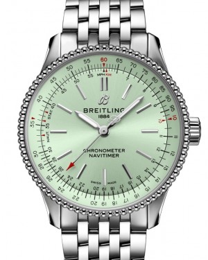 Breitling Navitimer Automatic 35 Stainless Steel Mint Green Dial A17395361L1A1