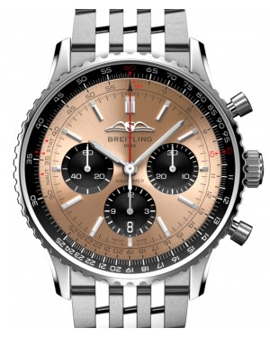 Breitling Navitimer B01 Chronograph 43 Stainless Steel Copper Dial AB0138241K1A1 - BRAND NEW