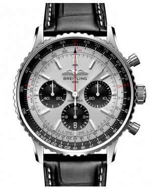 Breitling Navitimer B01 Chronograph 43 Stainless Steel Silver Dial AB0138241G1P1