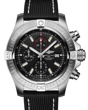 Breitling Super Avenger Chronograph 48 Stainless Steel Black Dial A13375101B1X2 - BRAND NEW