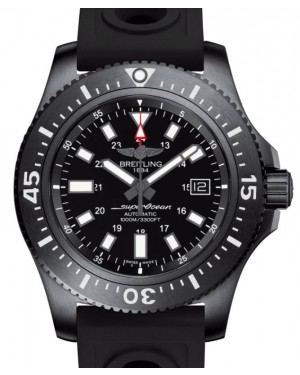 Breitling Superocean Automatic 44 Stainless Steel Black Index Dial Rubber Strap M1739313/BE92/227S/M20SS.1 - BRAND NEW