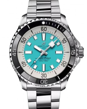 Breitling Superocean Automatic 44 Steel Turquoise Dial A17376211L2A1