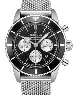 Breitling Superocean Heritage B01 Chronograph 44 Stainless Steel Black Dial AB0162121B1A1
