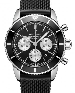Breitling Superocean Heritage B01 Chronograph 44 Stainless Steel Black Dial AB0162121B1S1