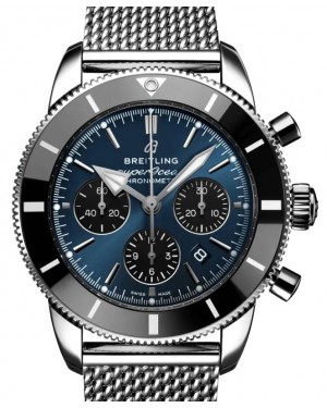Breitling Superocean Heritage B01 Chronograph 44 Stainless Steel Blue Dial AB0162121C1A1 - BRAND NEW