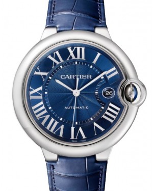Cartier Ballon Bleu de Cartier Stainless Steel 42mm Blue Dial WSBB0027