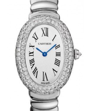 Cartier Baignoire Small Quartz White Gold/Diamonds Silver Dial WJBA0020 - BRAND NEW