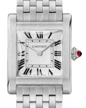 Cartier Tank Normale Large Platinum Silver Dial WGTA0111 - BRAND NEW