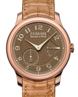 F.P.Journe Classique Chronometre Souverain Havana Rose Gold 40mm Brown Dial Leather Strap - BRAND NEW