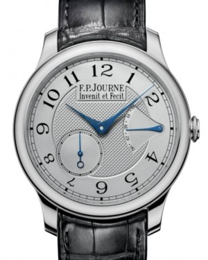 F.P.Journe Classique Chronometre Souverain Platinum 40mm White Dial Leather Strap - BRAND NEW