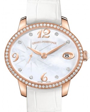 Girard Perregaux Cat’s Eye Small Seconds Pink Rose Gold/Diamonds Mother of Pearl Dial 80484D52A761-BK7A