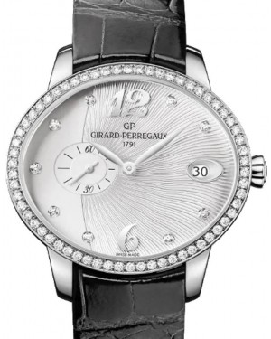 Girard Perregaux Cat’s Eye Small Seconds Stainless Steel/Diamonds Silver Dial 80484D11A161-BK6B