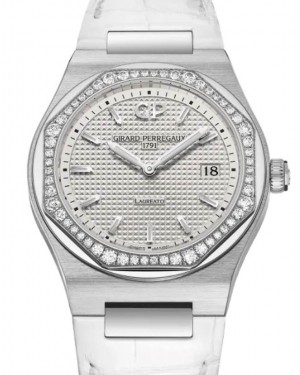 Girard Perregaux Laureato 34mm Stainless Steel/Diamonds Silver DIal 80189D11A131-CB6A