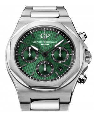 Girard Perregaux Laureato Chronograph Aston Martin Edition 42mm Steel Green Dial 81020-11-001-11A - BRAND NEW