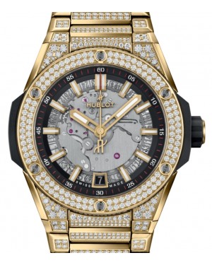 Hublot Big Bang Integrated Time Only Yellow Gold Pave 40mm 456.VX.0130.VX.3704 - BRAND NEW