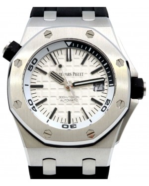 Audemars Piguet Royal Oak Offshore Diver 42mm Stainless Steel Silver Dial 15710ST.OO.A002CA.02 - PRE-OWNED
