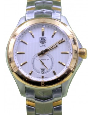 TAG Heuer Link WAT2150.BB0953 40mm Silver Index Yellow Gold Stainless Steel Date BRAND NEW