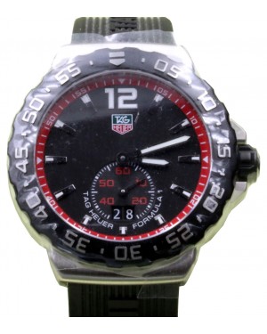 TAG Heuer Formula 1 WAU1114.FT6024 42mm Black Index Stainless Steel Rubber Date BRAND NEW