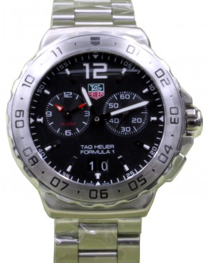 TAG Heuer Formula 1 WAU111A.BA0858 42mm Black Index Stainless Steel Date BRAND NEW