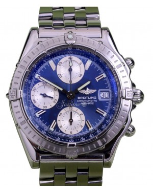 Breitling Chronomat A13352 40mm Blue Index Stainless Steel