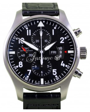 IWC Pilot Chronograph IW3777-01 Stainless Steel Black