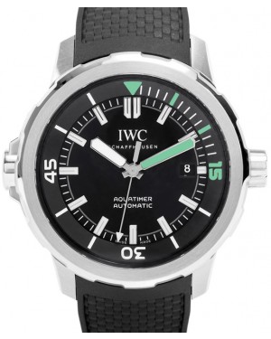IWC Schaffhausen IW329001 Aquatimer Automatic Black Index Stainless Steel Black Rubber 42mm Automatic