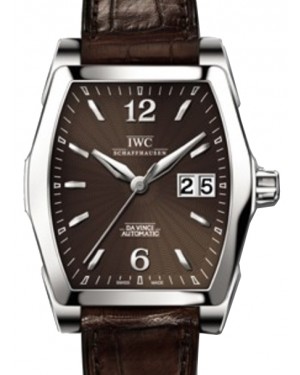 IWC Schaffhausen IW452306 Da Vinci Automatic Brown Index Stainless Steel Brown Leather 35.6 x 42.5 mm Automatic
