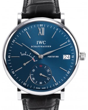 IWC Portofino Hand-Wound Eight Days Stainless Steel 45mm Blue Dial IW510106