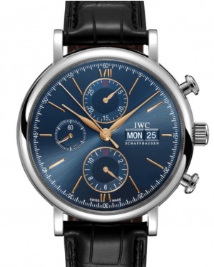 IWC Portofino Chronograph Stainless Steel 42mm Blue Dial IW391036
