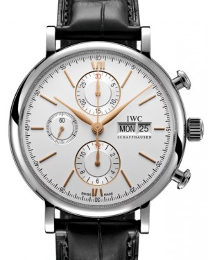 IWC Portofino Chronograph Stainless Steel 42mm Silver Dial IW391031