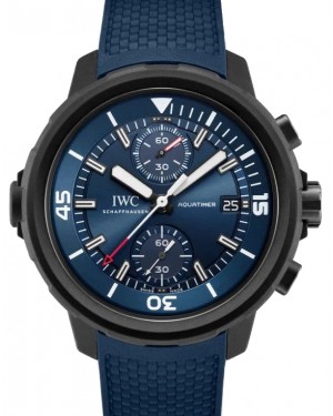 IWC Aquatimer Chronograph Edition “Laureus Sport For Good” Stainless Steel Blue Dial & Rubber Strap IW379507 - BRAND NEW