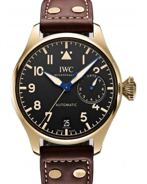 IWC Big Pilot’s Watch Heritage Bronze Black Dial & Leather Strap IW501005 - BRAND NEW