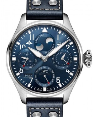 IWC Big Pilot's Watch Perpetual Calendar Stainless Steel Blue Dial IW503605 - BRAND NEW