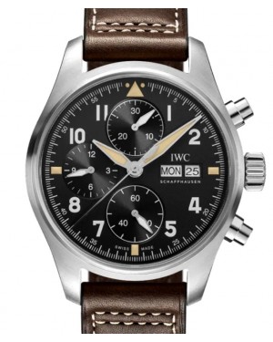 IWC Pilot's Watch Chronograph "Spitfire" Stainless Steel 41mm Black Dial IW387903