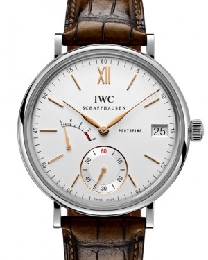 IWC Portofino Hand-Wound Eight Days Stainless Steel 45mm Silver Dial IW510103